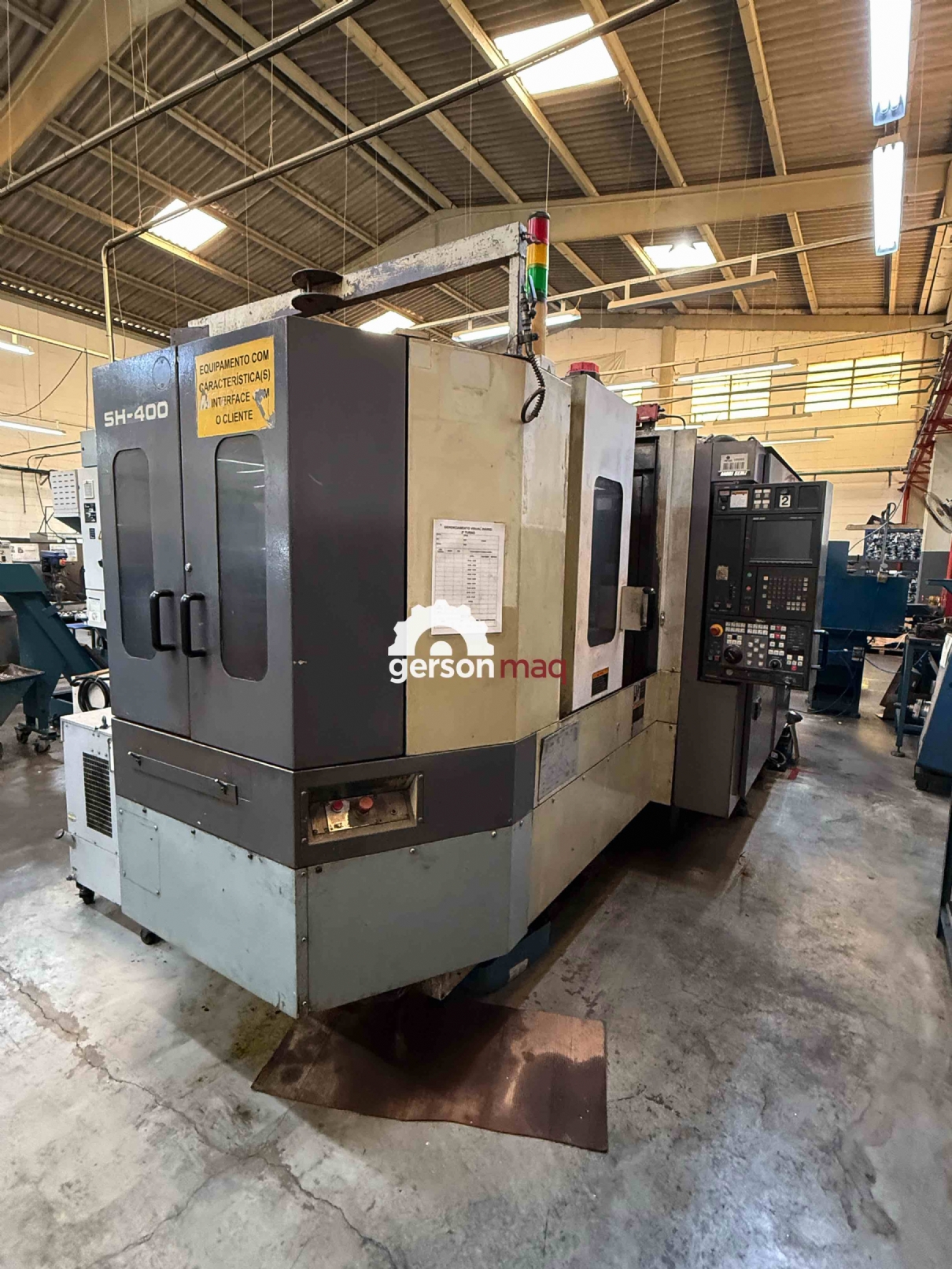 CENTRO DE USINAGEM HORIZONTAL DUPLO PALLET MORI SEIKE SH400